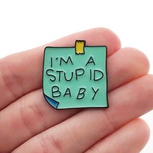 Enamel Pin with Note Design